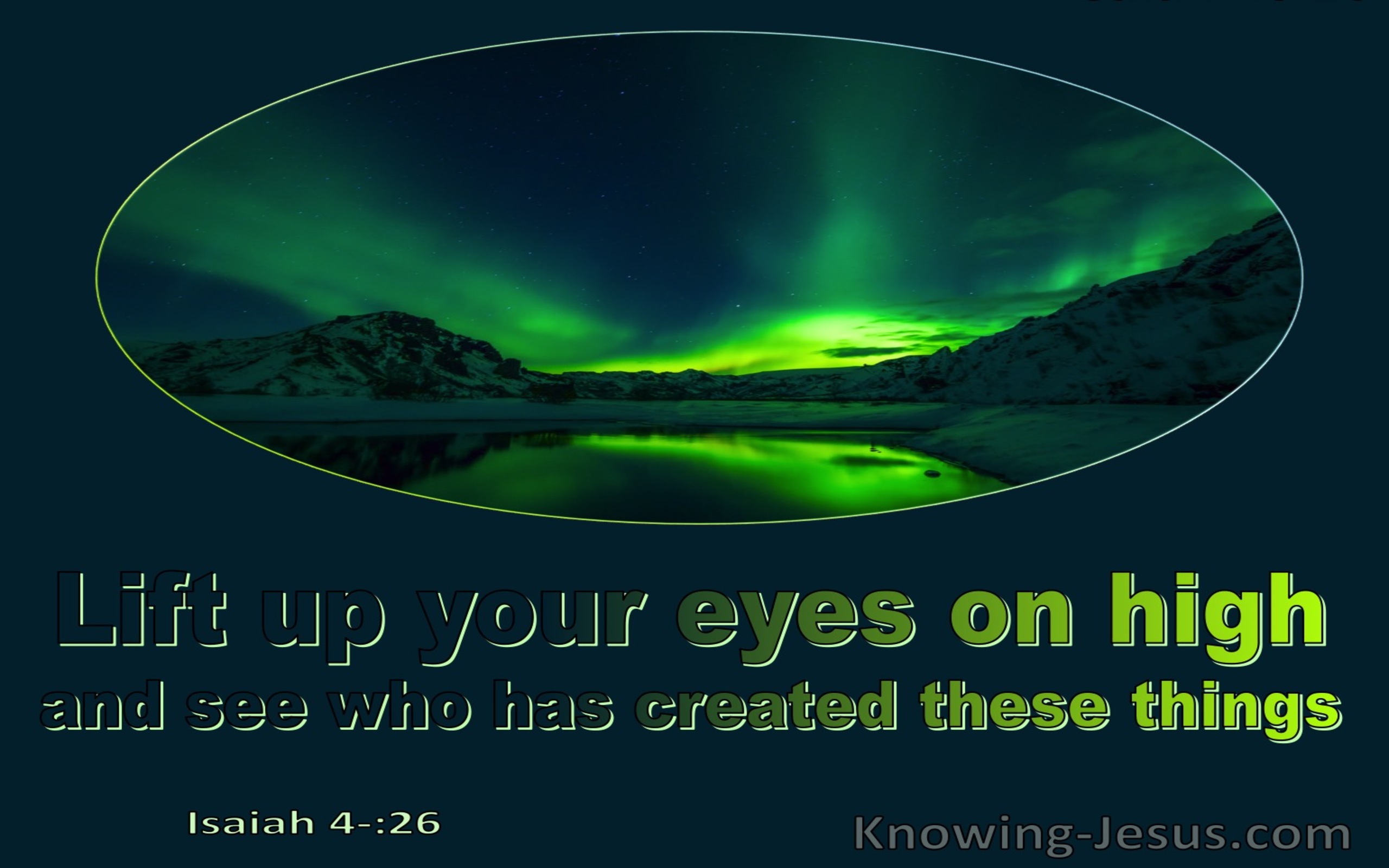 Isaiah 40:26 Lift Up Your Eyes On High And See Who Has Created All Things (navy)